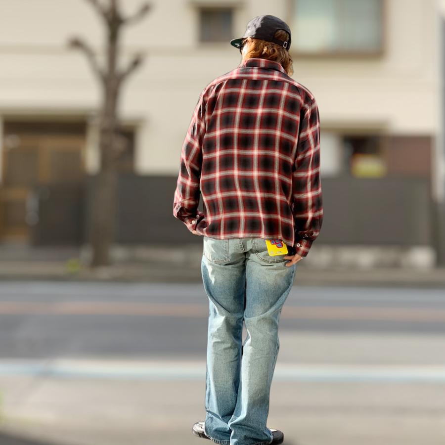 ネオブルー NEO BLUE フレアデニムパンツ FLARE BAGGY JEANS デニム