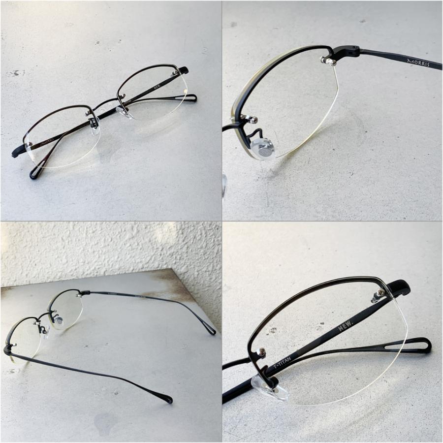 ニュー NEW. サングラス MORRIS C-3b メタルフレーム 眼鏡 ハーフリム
