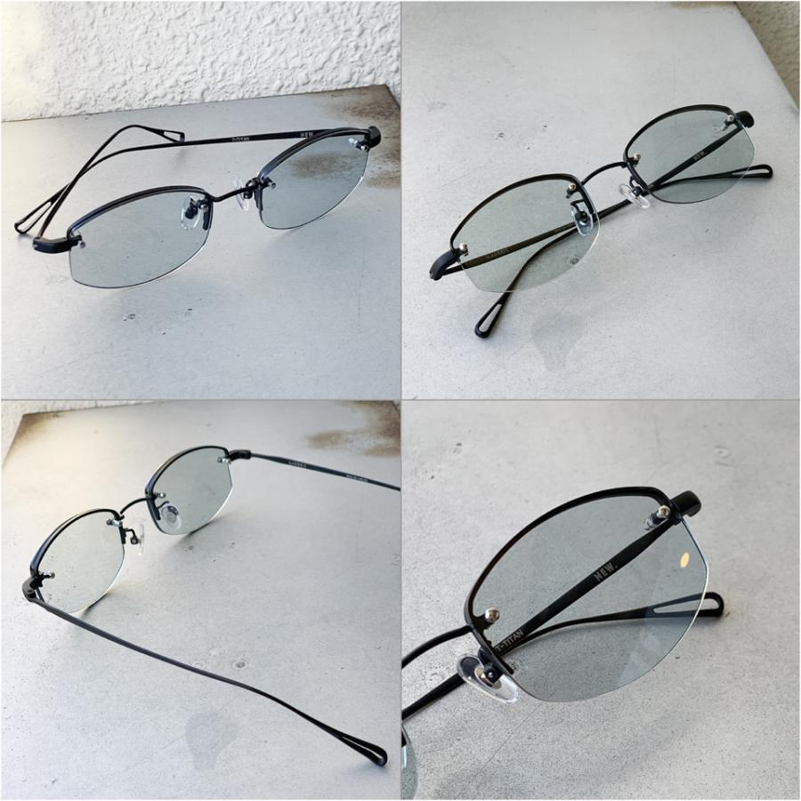 ニュー NEW. サングラス MORRIS C-3 メタルフレーム 眼鏡 ハーフリム