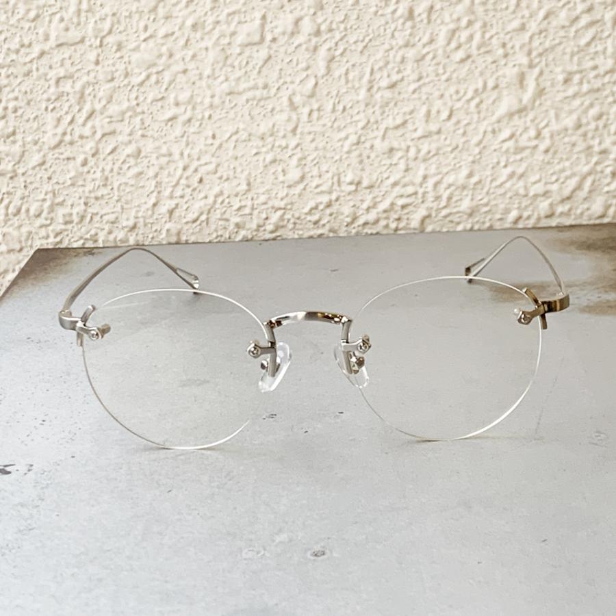 ニュー NEW. サングラス GOBER C-1b メタルフレーム 眼鏡 リムレス
