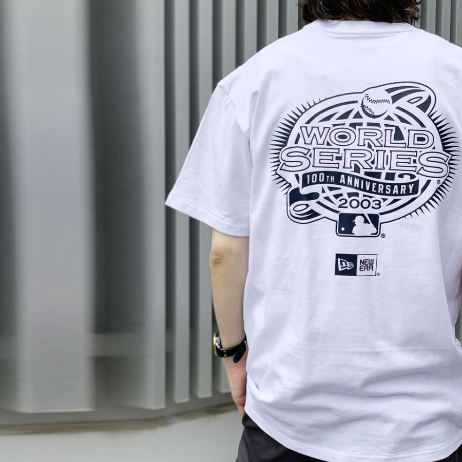 ニューエラ NEW ERA Tシャツ  MLB Apparel World Series NY Tee ニューヨークヤンキース ホワイト 白 WHITE｜mr-vibes｜03