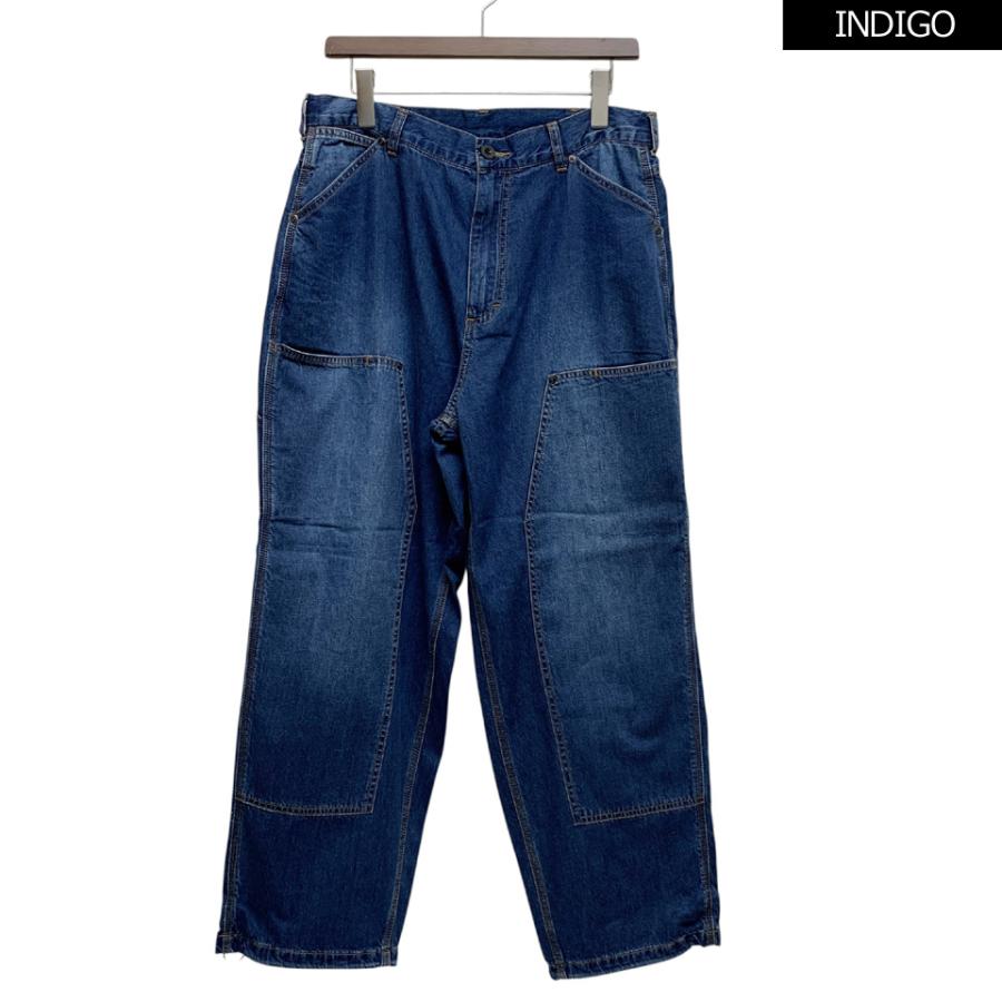 【INDIGO_BLUE】【別注】NULL TOKYO / W KNEE DENIM PANTS INDIGO_BLUE】【別注】NULL TOKYO / W KNEE DENIM PANTS 【公式通販】