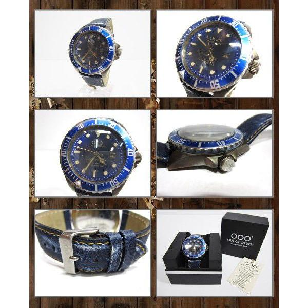 ■OUT OF ORDER ［アウトオブオーダー］ VINTAGE DAMAGED WATCH 腕時計 / ダークブルージーンズ DARK BLUE JEANS 青｜mr-vibes｜02