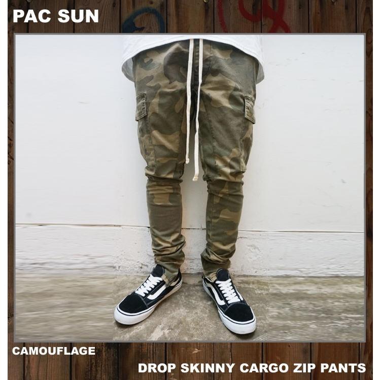 パックサン　PACSUN カーゴジョガーパンツ　海外限定　日本未発売　国内未発売 PAC SUN パックサン サイドジップジョガーパンツ SIDE ZIP
