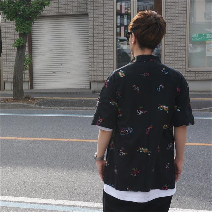 PAC SUN パックサン アロハシャツ VEGAS S/S SHIRT 開襟シャツ ブラック 黒 BLACK｜mr-vibes｜03