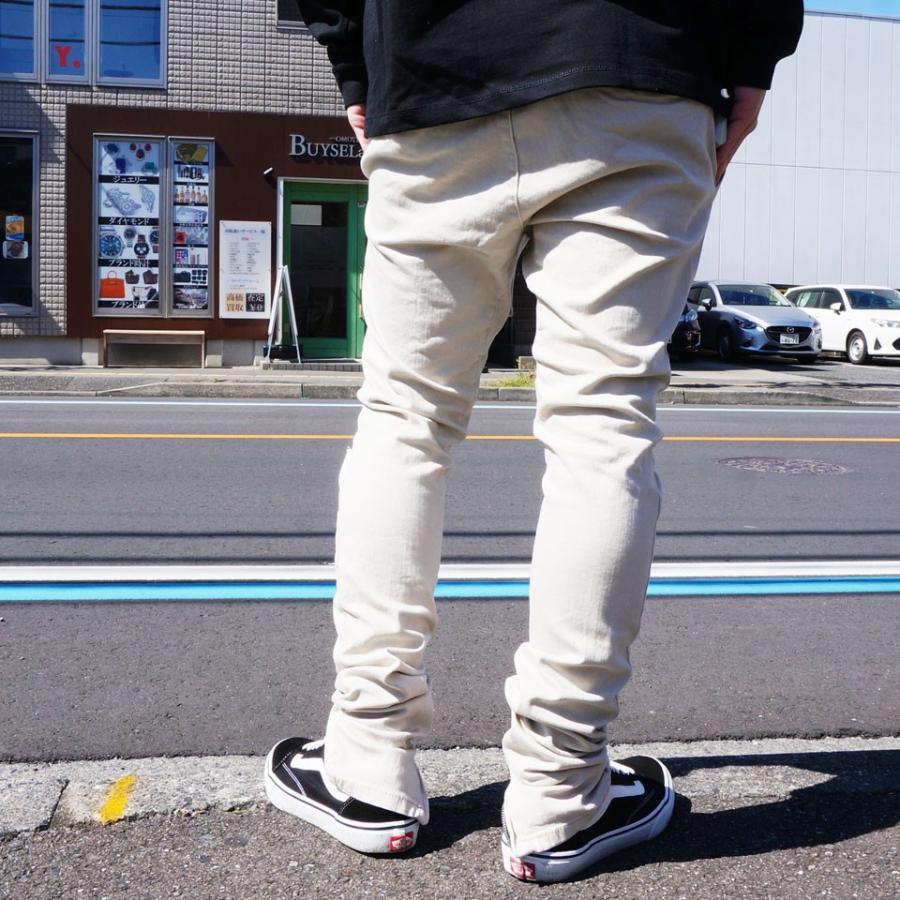 パックサン PAC SUN ジップジョガーパンツ DROP SKINNY JOGGER PANTS カーキ KHAKI FOG ESSENTIAL｜mr-vibes｜04