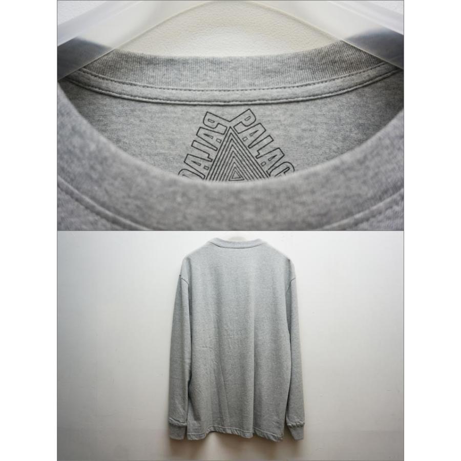 PALACE SKATEBOARDS パレス Tシャツ MUSCLE L/S Tee ロンT グレー GREY