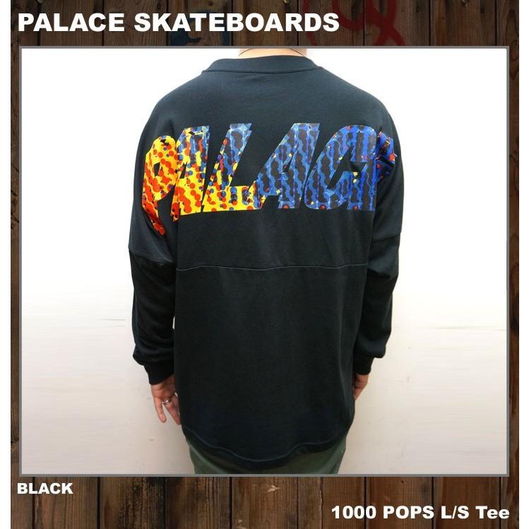 PALACE SKATEBOARDS パレス Tシャツ 1000 POPS L/S Tee ロンT ブラック 
