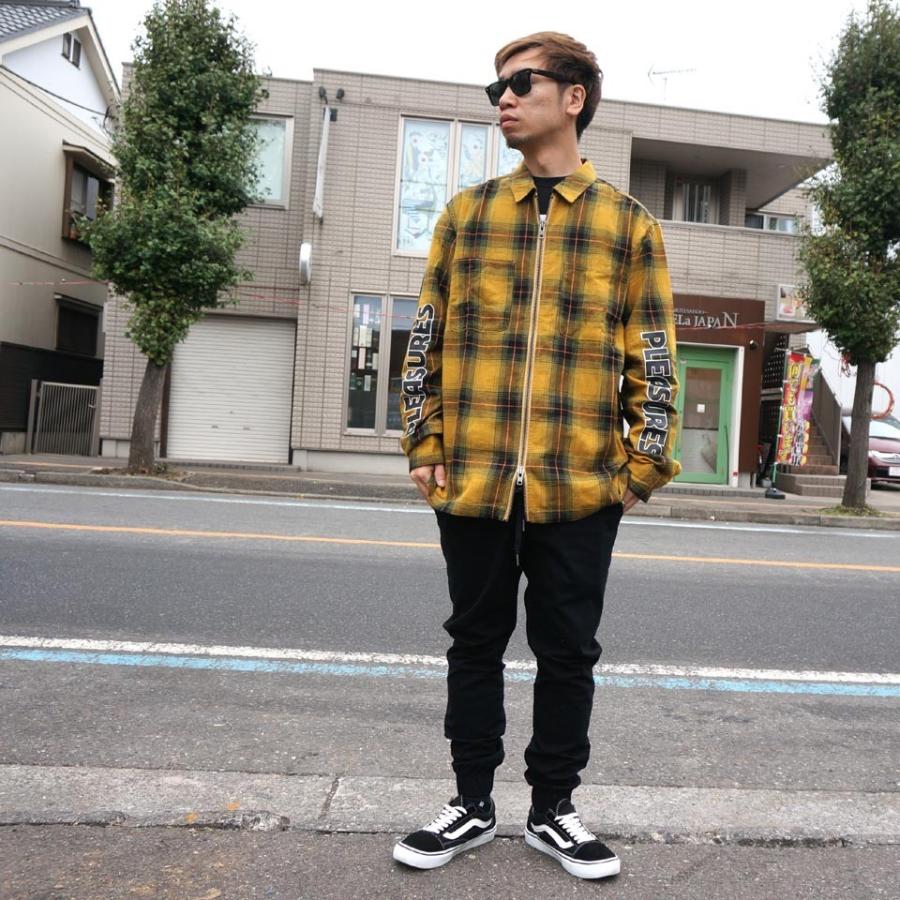 プレジャーズ PLEASURES シャツジャケット チェックシャツ VERNON ZIP