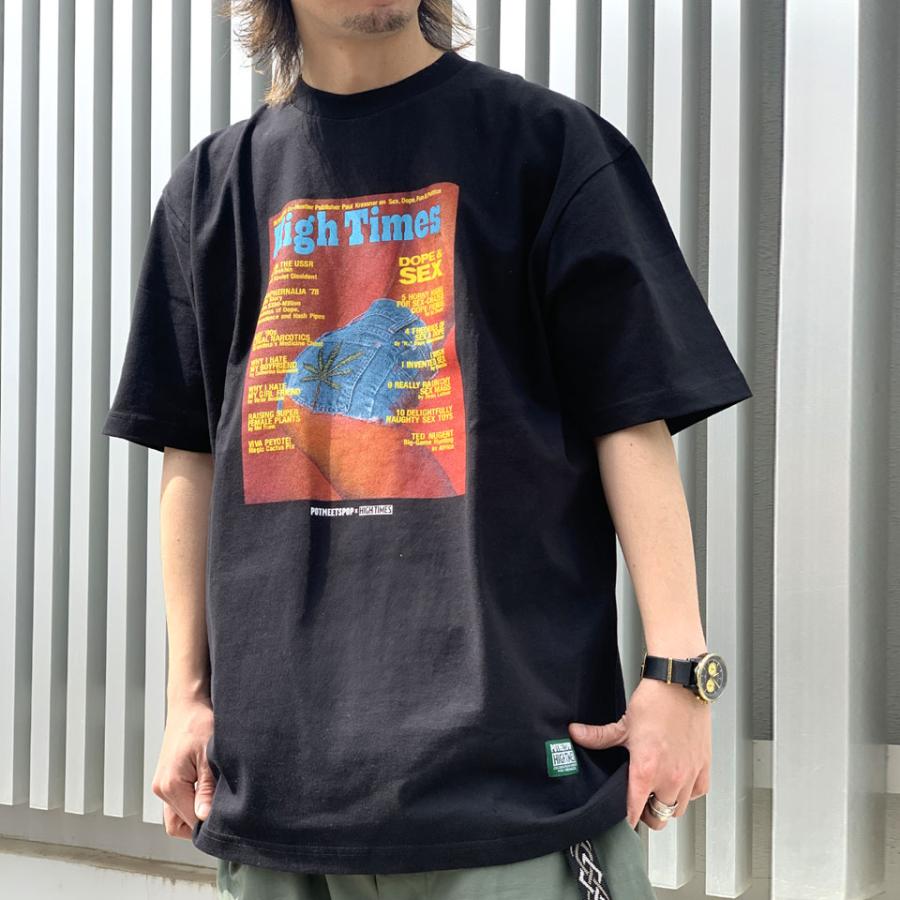 全2色 ポットミーツポップ POT MEETS POP Tシャツ PMP × HIGH TIMES