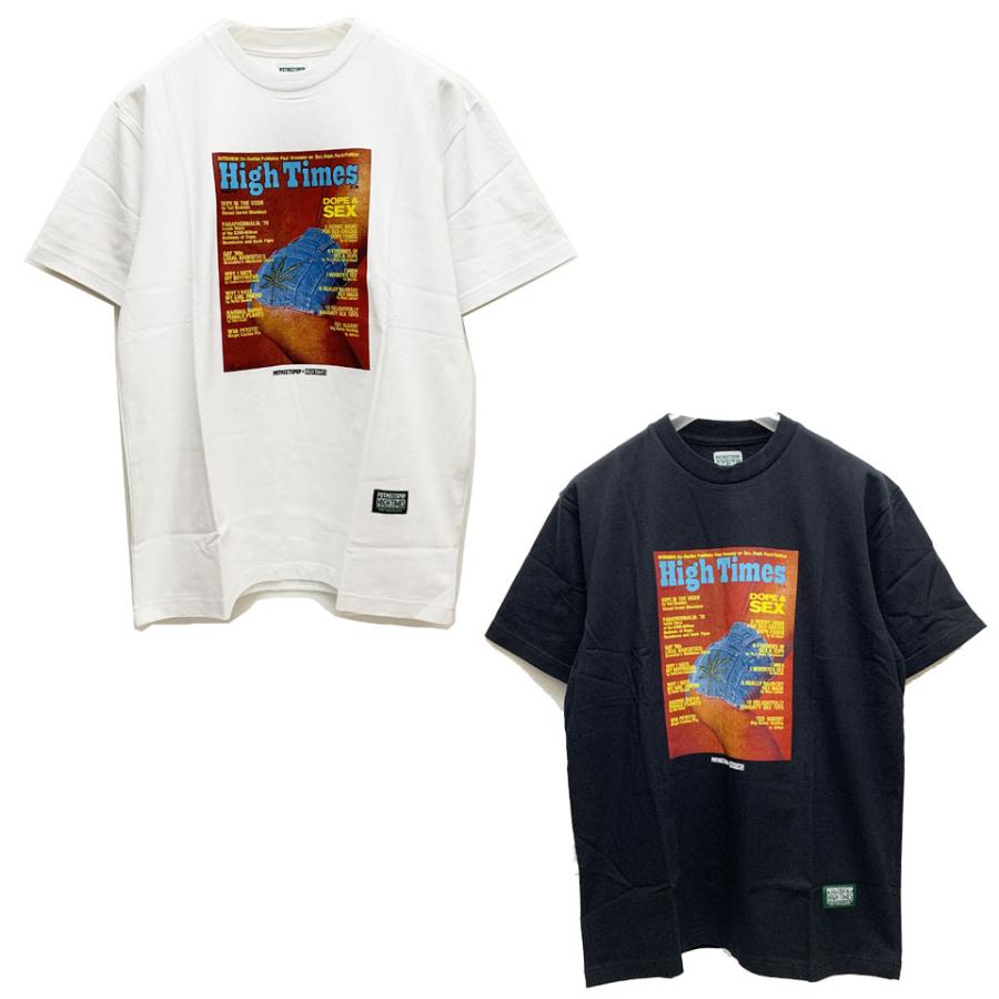 全2色 ポットミーツポップ POT MEETS POP Tシャツ PMP × HIGH TIMES HORNY HIGHS S/S TEE ハイタイムズ ホワイト ブラック 白 黒 WHITE BLACK｜mr-vibes｜07