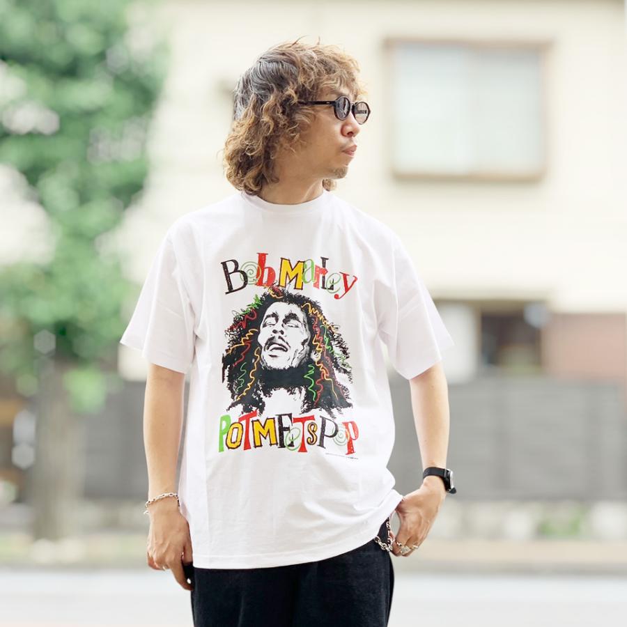 ポットミーツポップ POT MEETS POP Tシャツ Bob Marley NATTY DREAD SS