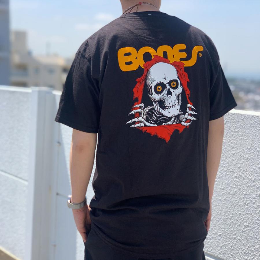 全2色 パウエルペラルタ POWELL PERALTA Tシャツ RIPPER S/S Tee スケルトン ホワイト ブラック 白 黒 定番｜mr-vibes