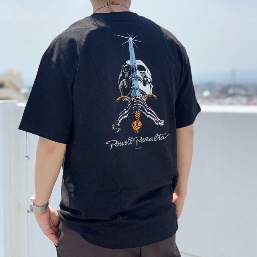 POWELL 全2色 パウエルペラルタ PERALTA Tシャツ SKULL&SWORD S