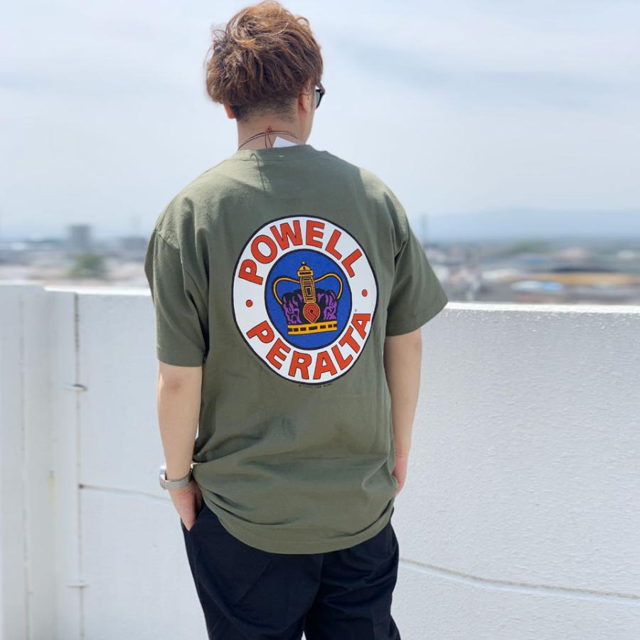 全4色 パウエルペラルタ POWELL PERALTA Tシャツ SUPREME S/S Tee ホワイト ブラック ミリタリーグリーン ネイビー 黒 白 オリーブ 紺｜mr-vibes｜09