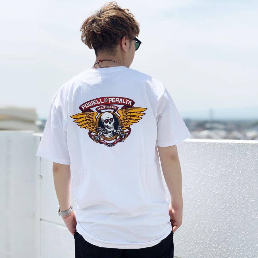 全3色 パウエルペラルタ POWELL PERALTA Tシャツ WINGED RIPPER S/S Tee スケルトン ホワイト ブラック レッド 白 黒 赤 定番｜mr-vibes｜06