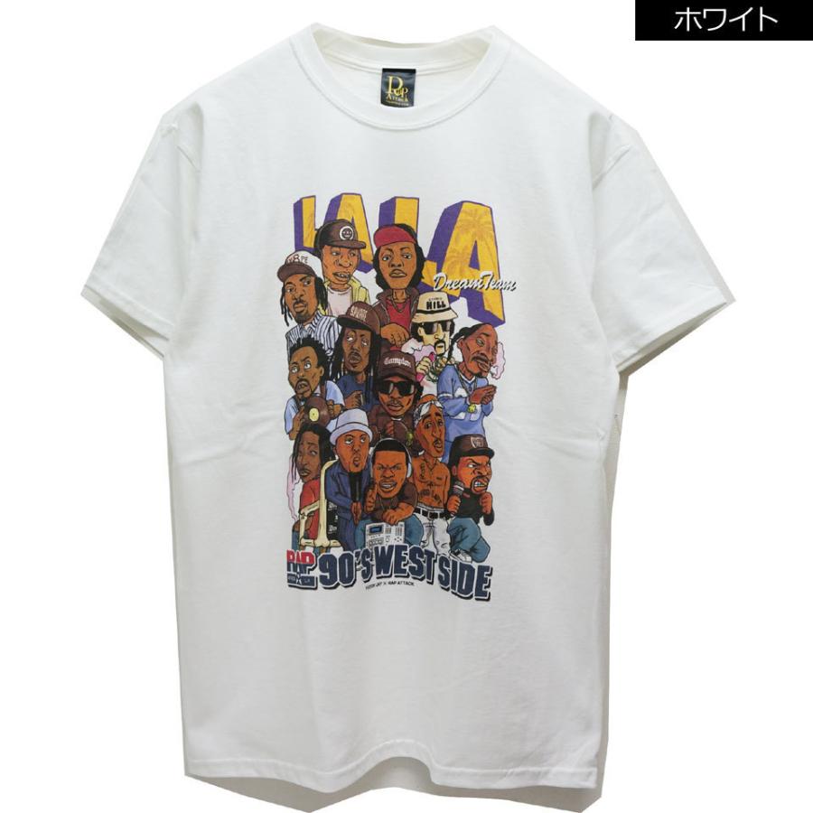 全3色 ラップアタック RAP ATTACK Tシャツ LA LA S/S Tee ロサンゼルス 西海岸 ラップTシャツ ホワイト 白 WHITE ブラック 黒 BLACK パープル 紫｜mr-vibes｜07