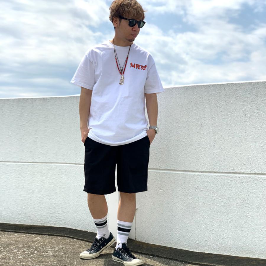 ストリートスタイル ホワイト レッド ショートパンツ S RED KAP（レッドキャップ） レッドカップ ショートパンツ ショーツ
