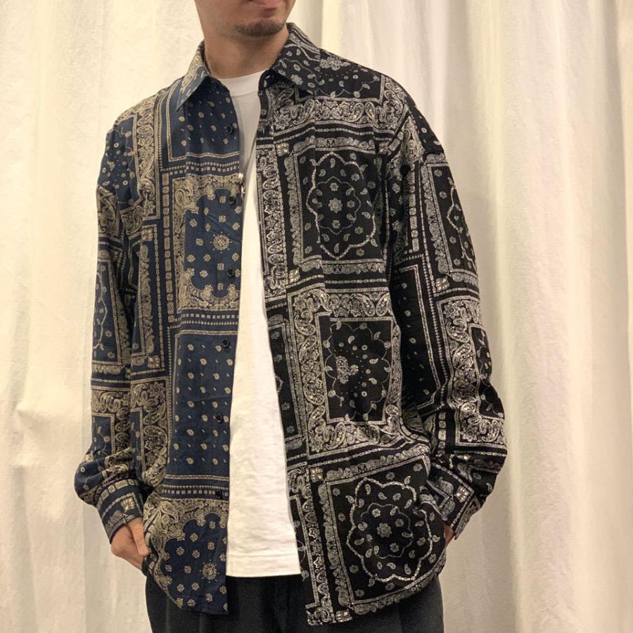 リニュー RE:NEW ペイズリーシャツ PAISLEY MULTI SHIRT バンダナ柄