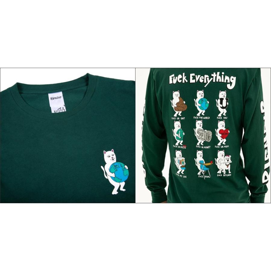 リップンディップ RIPNDIP FUCK EVERYTHING L/S T ネコ 猫 ハンター