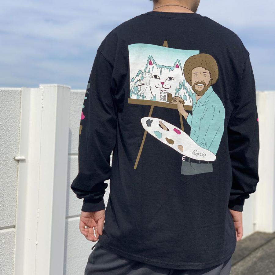 リップンディップ RIPNDIP ロンT Tシャツ BEAUTIFUL MOUNTAIN L/S Tee ブラック 黒 長袖｜mr-vibes