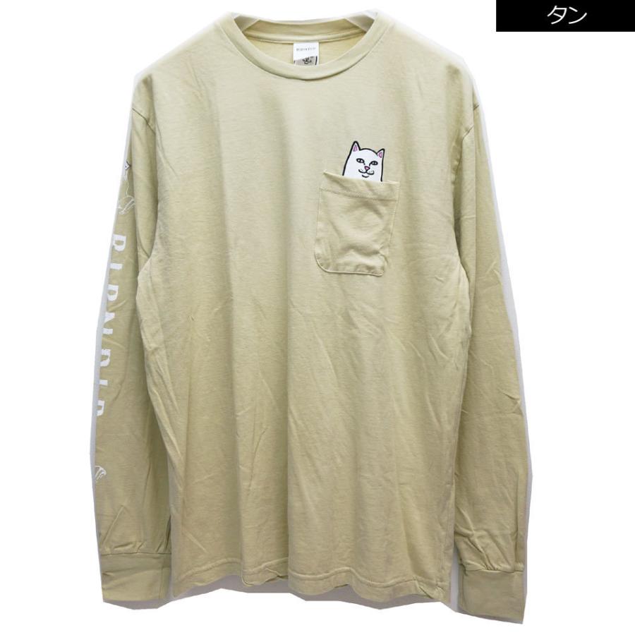 SALE セール 全2色 リップンディップ RIPNDIP ロンT Tシャツ LORD NERMAL L/S Tee 長袖 ネコ 猫 定番 ポケットTシャツ オリーブ OLIVE タン ベージュ｜mr-vibes｜08