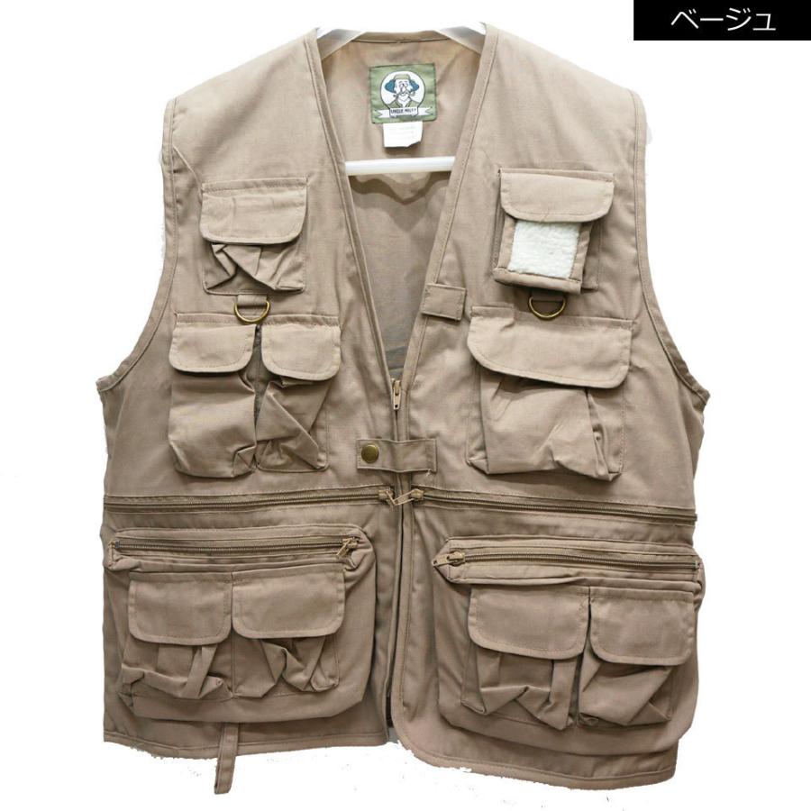 ロスコ ROTHCO ベスト フィッシングベスト UNCLE MILTY TRAVEL VEST アンクルミルティベスト アウトドアベスト レイヤード  重ね着 ブラック 黒 ベージュ