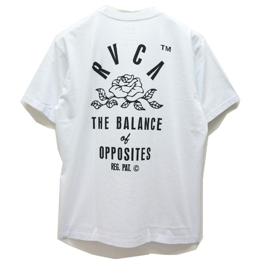 RVCA ルーカ Tシャツ ROSE STATE S/S Tee ホワイト 白 WHITE