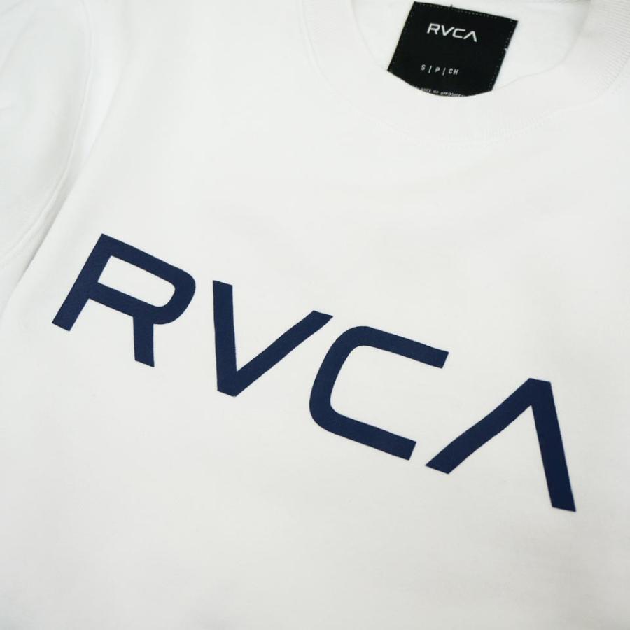 RVCA ルーカ クルースウェット BIG RVCA CREW SWEAT ホワイト 白 WHITE トレーナー スエット AJ042-001｜mr-vibes｜02