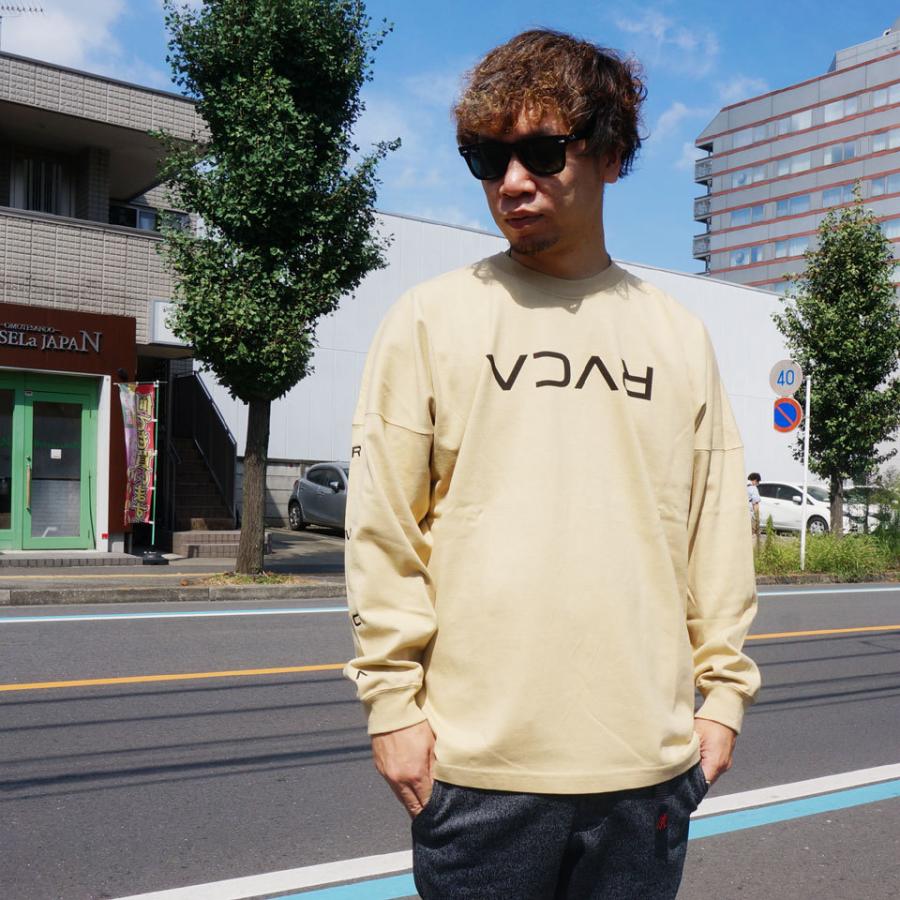 RVCA（ルーカ） 全2色 ロンT ビッグシルエットTシャツ SMALL FLIP RVCA