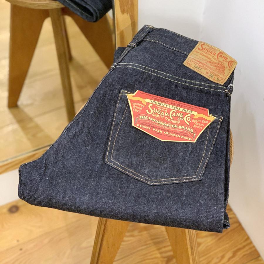 シュガーケーン ジーンズ Lot1947 W34 L34 SUGAR CANE シュガーケーン 1947 エイジドモデル 色落ち 日本製