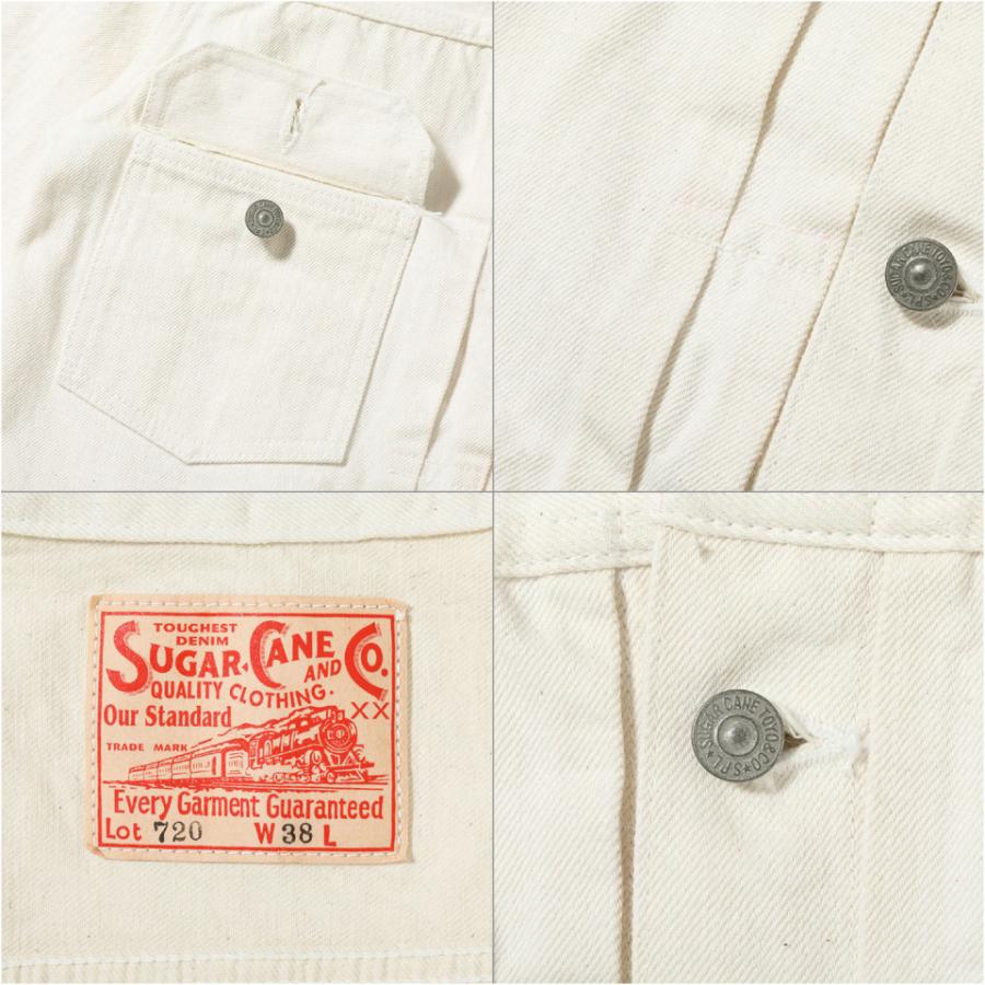 SUGAR CANE シュガーケーン デニムジャケット Gジャン 13oz. WHITE