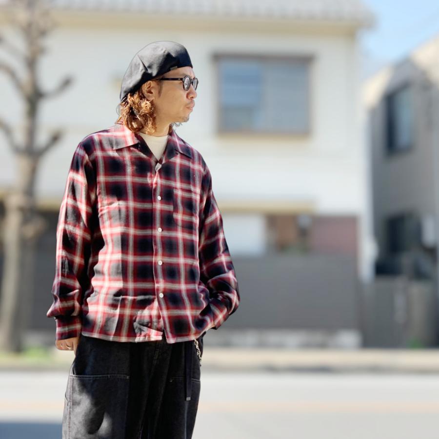 SUGAR CANE 全2色 シュガーケーン オンブレチェックシャツ RAYON OMBRE