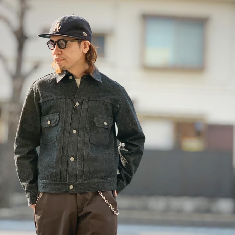 SUGAR CANE シュガーケーン デニムジャケット Gジャン 14.25oz. BLACK
