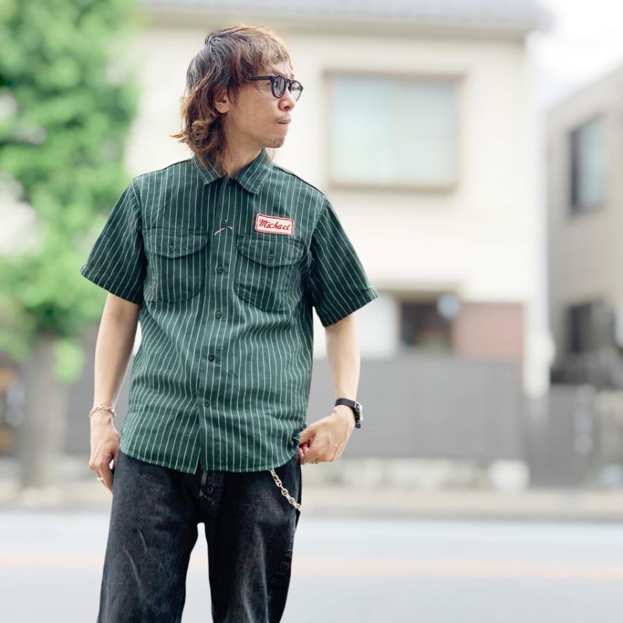 SUGAR CANE 全2色 シュガーケーン 半袖ワークシャツ COKE STRIPE WORK