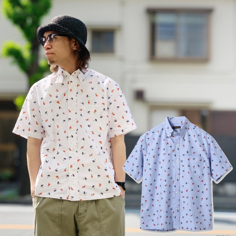 SUN SURF サンサーフ オックスフォードシャツ 総柄シャツ COTTON