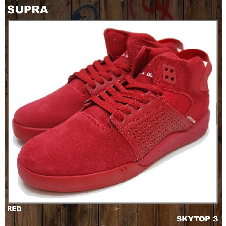 SUPRA FOOTWEAR スープラ SKYTOP3 スカイトップ3 RED 赤 レッド