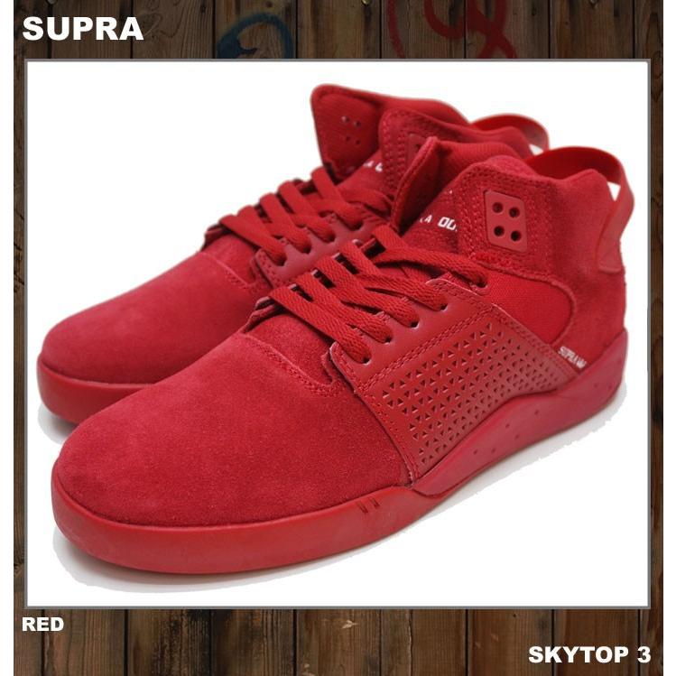 スープラ SUPRA SKYTOP3 スカイトップ3 RED 赤 レッド 08000-605｜mr-vibes