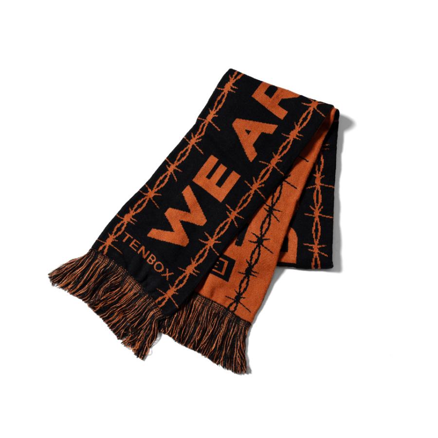 10匣 テンボックス 10BOX TENBOX 10匣 テンボックス マフラー TEAM MUFFLER ブラック/オレンジ