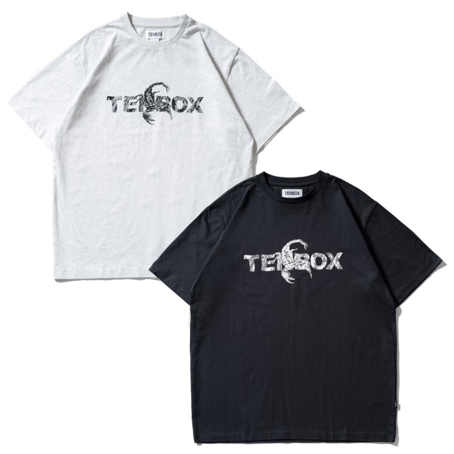 全2色 TENBOX 10匣 テンボックス Tシャツ Scorpion S/S TEE チャコール
