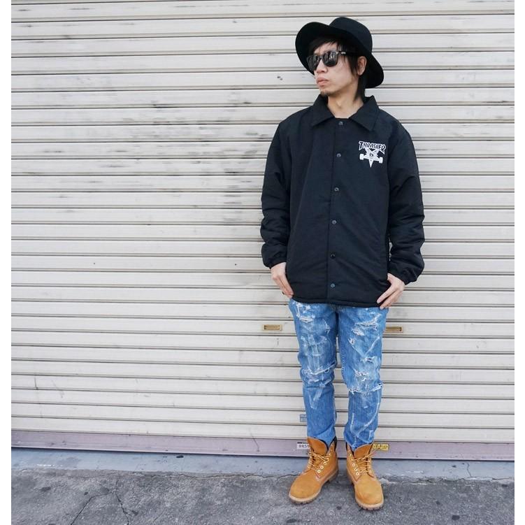 THRASHER（スラッシャー） 送料無料 コーチジャケット ボア付き SKATE