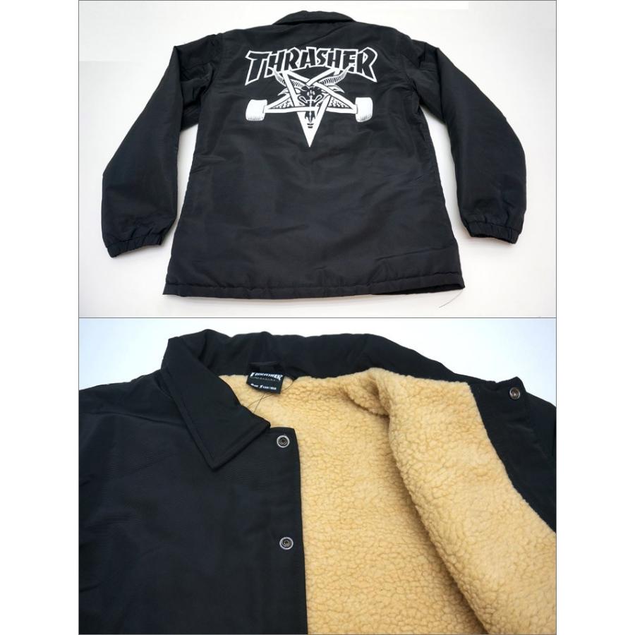 THRASHER（スラッシャー） 送料無料 コーチジャケット ボア付き SKATE