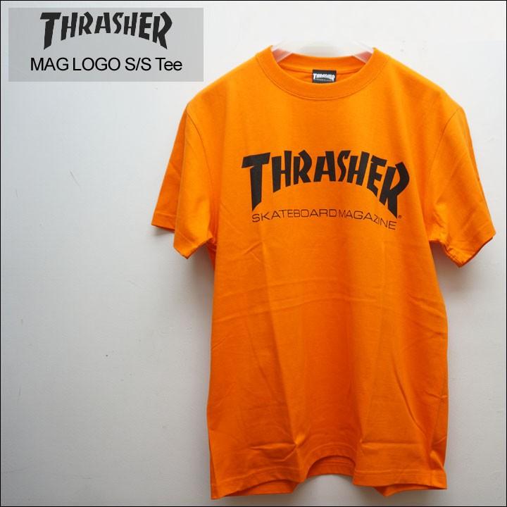 THRASHER（スラッシャー） Tシャツ MAG LOGO Tee オレンジ ORANGE : Mr