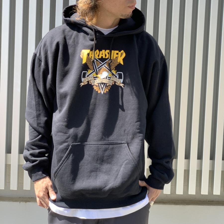 【激レア】ANTIHERO x THRASHER パーカー L【新品送料込】 THRASHER（スラッシャー） パーカー ANTIHERO EAGLE GRAM P/O HOODIE