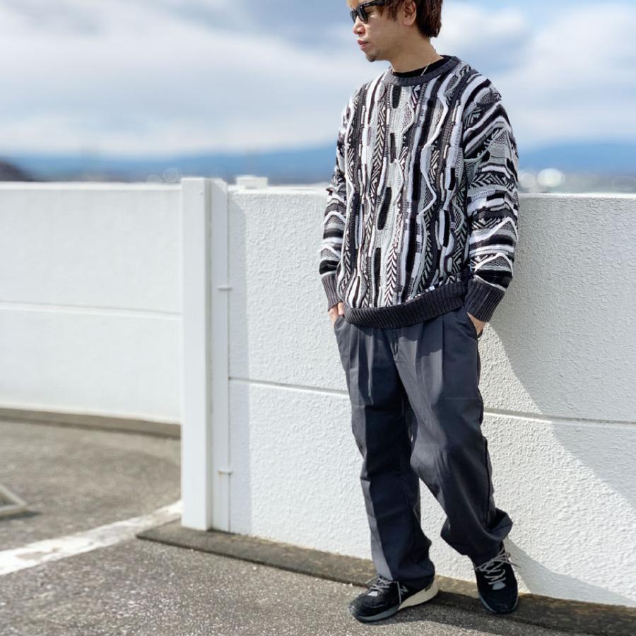 スリフティルック THRIFTY LOOK クルーネックニット セーター 3D