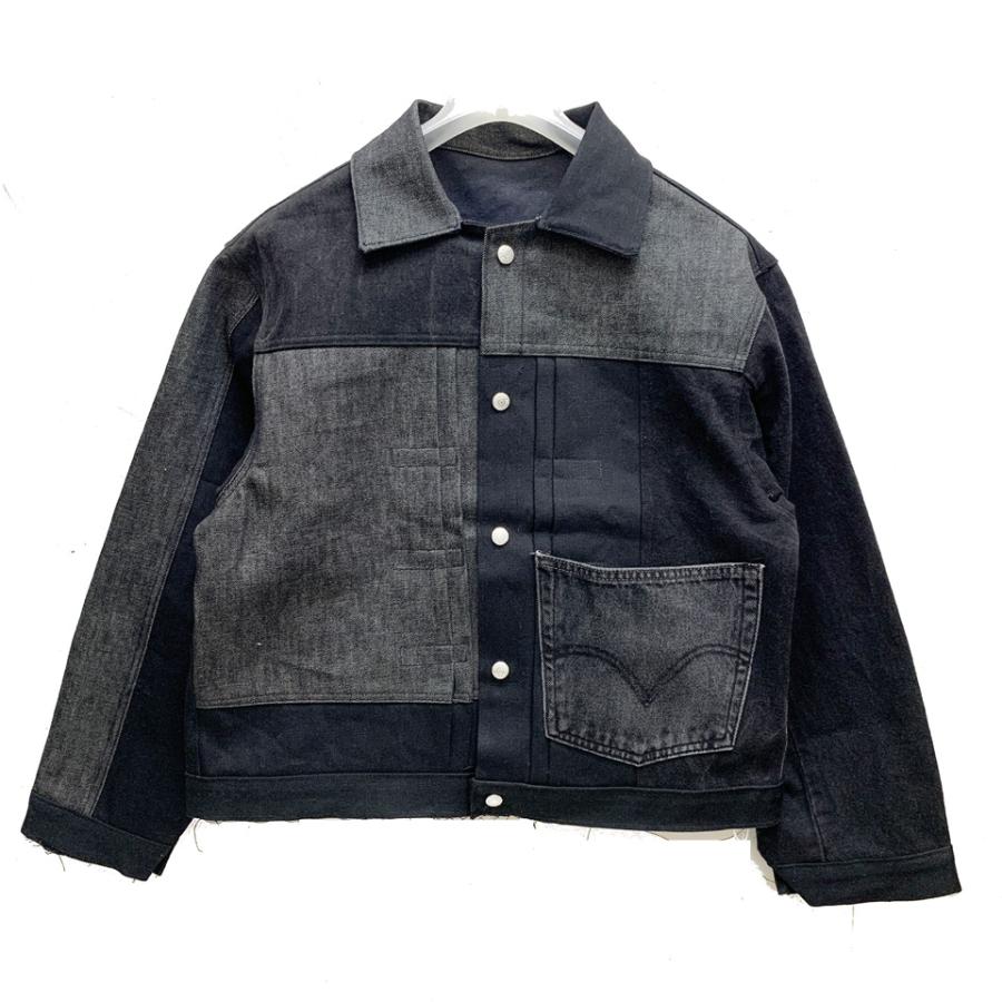 Carhartt 黒 リメイクデニムジャケット Carhartt カーハート メンズ オリジナル チョア コート ブラック