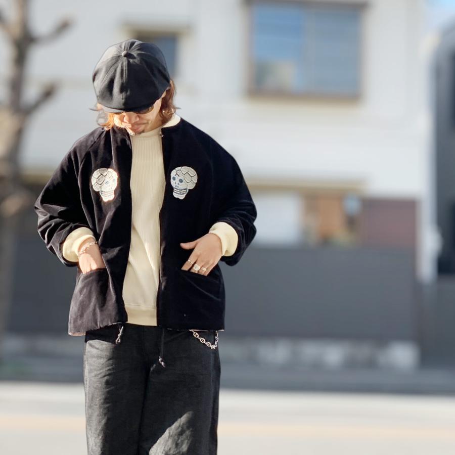 スリフティルック THRIFTY LOOK スーベニアジャケット SNAKE & SKULL