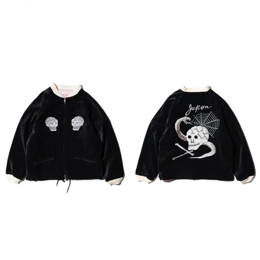 スリフティルック THRIFTY LOOK スーベニアジャケット SNAKE & SKULL