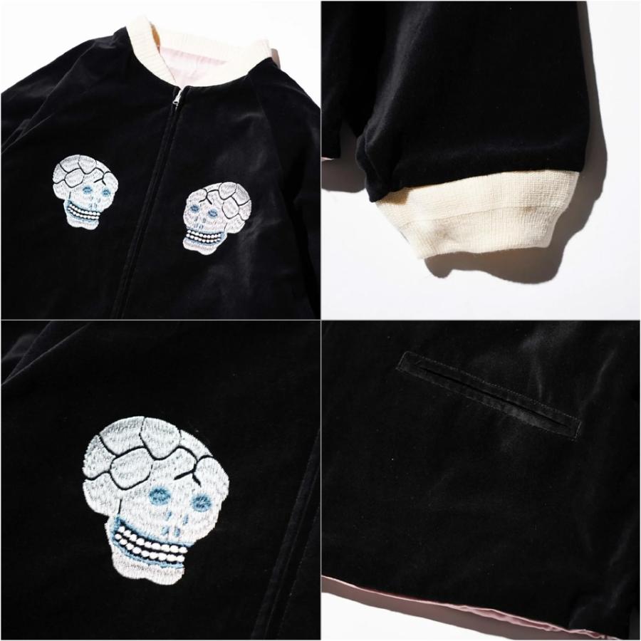 スリフティルック THRIFTY LOOK スーベニアジャケット SNAKE & SKULL