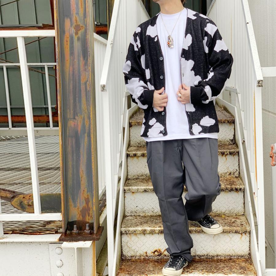 TOWNCRAFT タウンクラフト カーディガン JAQUARD CARDIGAN 総柄 TOWNCRAFT タウンクラフト カーディガン JAQUARD CARDIGAN 総柄